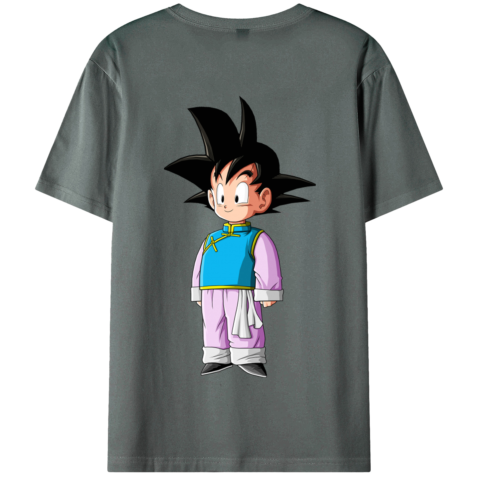 （画像用） ドラゴンボール 孫悟空（そん ごくう）Son Goku カカロット DRAGON BALL Kakarotto 綿100％半袖Tシャツ（背面プリント）